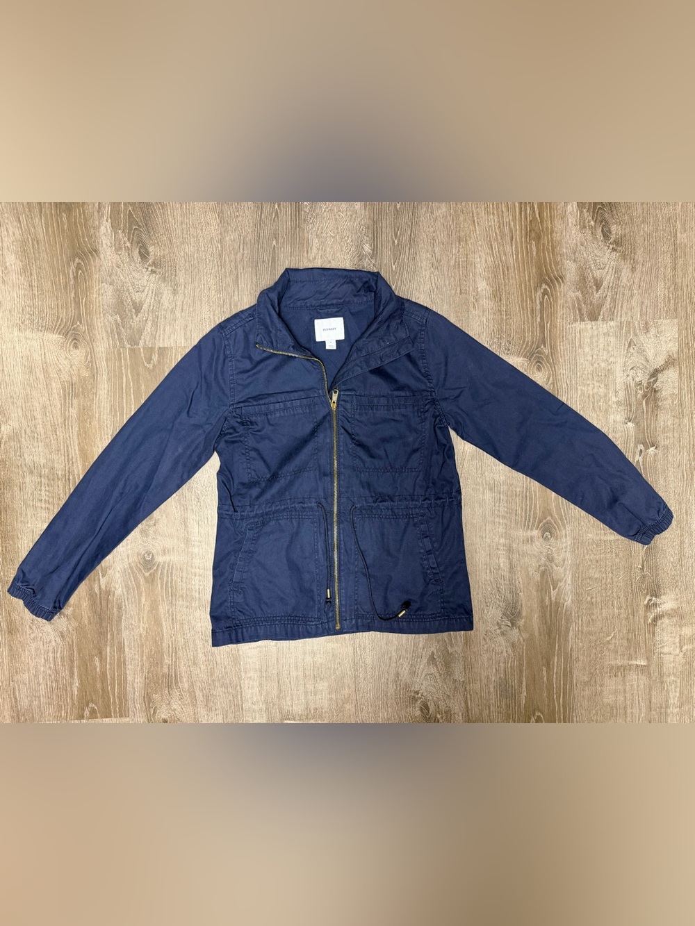 Old Navy Navy Blue women’s  Zip-Front Utility Raincoat